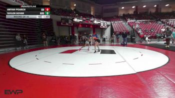 100 lbs Round Of 16 - Amyah Poarch, Edmond North Girls vs Taylor Dover, Norman High School Girls