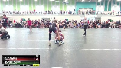 120 lbs Round 1 (6 Team) - Eli Flowers, Georgia United vs Brayden Austin, Pasco Wolfpack