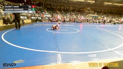 85 lbs Consi Of 4 - Holden L Yingst, Keystone Wrestling Club vs Valentino Rodriguez, Chagolla Trained