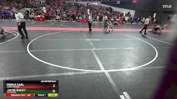 85 lbs Quarterfinal - Pierce Karl, Crass Trained vs Jakob Bailey, Kaukauna