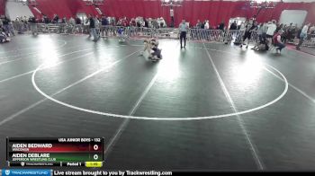 132 lbs Champ. Round 1 - Aiden DeBlare, Jefferson Wrestling Club vs Aiden Bedward, Wisconsin