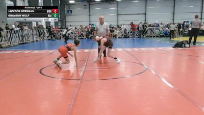 76 lbs Round 3 - 12:00pm Friday - Jackson Hermann, Backyard Brawlers vs Grayson Wolf, Nauman Green