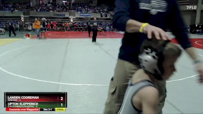 55 lbs Semis (4 Team) - Kipton Schroeder, Z-M (Zumbrota/Mazeppa) vs Khyler Beermann, Wabasso