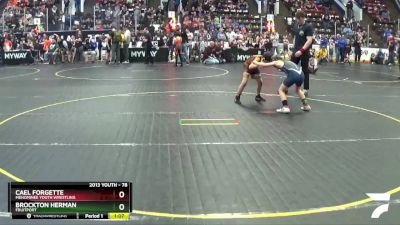 78 lbs Cons. Round 2 - Brockton Herman, Fruitport vs Cael Forgette, Menominee Youth Wrestling