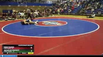 145 lbs Semis & 1st Wb (8 Team) - Nicholas Moffett, Lovett School vs Heidi Raines, Dade County