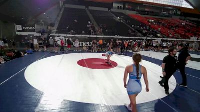 120 lbs 5th Place Match - Mya Bolander, Idaho vs Kalea Markulis, Hawaii