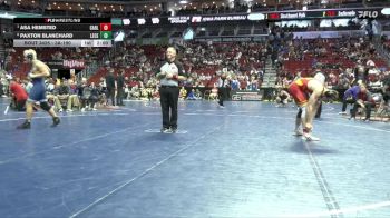 3A-190 lbs Quarterfinal - Asa Hemsted, Carlisle vs Paxton Blanchard, Lewis Central