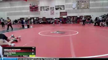 132 lbs Cons. Round 4 - Evan Petron, Holdingford vs Nikolas Petsinger, New Richland-H-E-G