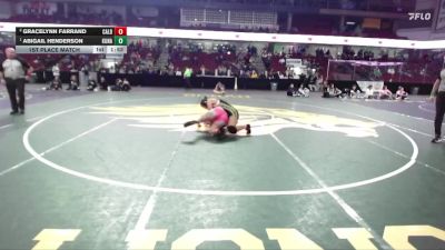 170 lbs 1st Place Match - Abigail Henderson, Kuna vs Gracelynn Farrand, Caldwell
