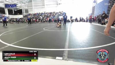 76 lbs Cons. Semi - Liam Collis, Open Mats vs Heath Maier, SlyFox