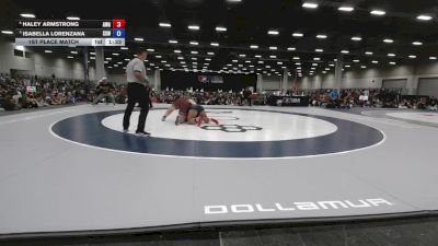 235 lbs 1st Place Match - Haley Armstrong, Ace Wrestling Academy vs Isabella Lorenzana, Surfside X Wrestling