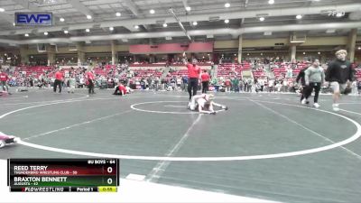 64 lbs Quarterfinal - Reed Terry, Thunderbird Wrestling Club vs Braxton Bennett, Augusta