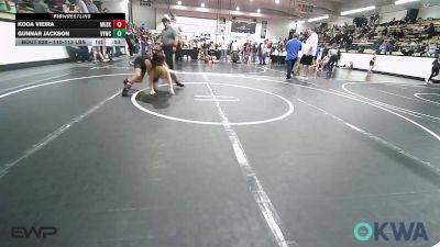 110-113 lbs Final - Koda Vieira, Muskogee Rougher Youth Wrestling vs Gunnar Jackson, Verdigris Youth Wrestling