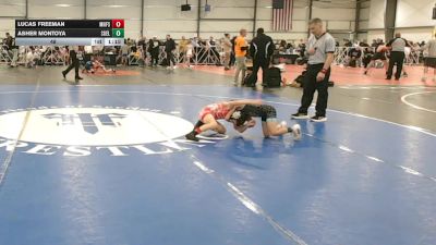 48 lbs Round 3 - 12:30pm Saturday - Lucas Freeman, Minnesota Funky Singlets vs Asher Montoya, Southwest Elite