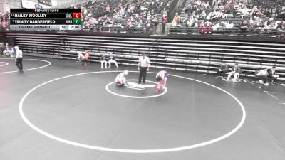 4A 135 lbs Champ. Round 1 - Hailey Woolley, Crimson Cliffs vs Trinity Dangerfield, Jordan
