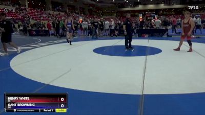 132 lbs Cons. Round 5 - Henry White, KS vs Gant Browning, OK