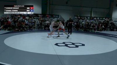 52 kg Cons. Rd Of 32 - Connor Wright, Askeo International Mat Club vs Daniel Corbin, Wyoming Seminary College Preparatory High School Wrestling