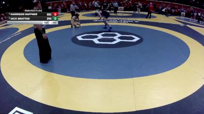 D1-126 lbs Cons. Round 2 - Harrison Haffner, Brecksville vs Jack Bratton, Springboro