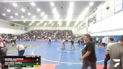 175 lbs Cons. Round 1 - George Alkomous, Wilson Wrestling vs Matthew Cauble, Eastvale Elite