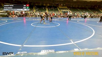 145 lbs Consi Of 8 #1 - Zaiden Yates, Siouxland Wrestling Academy vs Kyle Nance, Brawlers