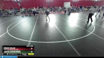 157 lbs Cons. Semi - Drayk Nolan, Mollitium Wrestling Club vs Jacob Dannenberg, Sarbacker Wrestling Academy