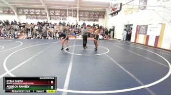 145 lbs Quarterfinal - Syria Smith, Barry Goldwater High School vs Addison Ramsey, Casteel