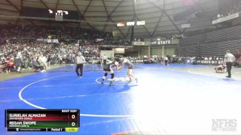 Girls 1B/2B/1A/2A 170 Quarterfinal - Regan Swope, Meridian (Girls) vs Surielah Almazan, Grandview (Girls)