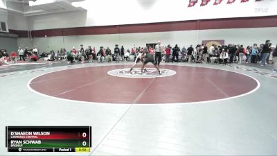 126 lbs Champ. Round 2 - D`Shaeon Wilson, Lawrence Central vs Ryan Schwab, Brebeuf