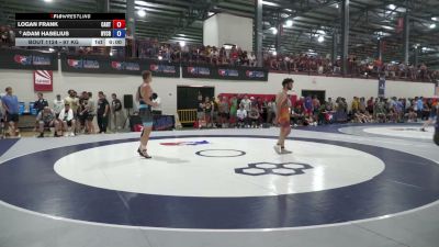 97 kg Champ. Rd Of 32 - Logan Frank, Castleton RTC vs Adam Haselius, New York City RTC