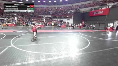 165 lbs Champ. Round 2 - Rydell Gehant, Big Foot Wrestling Club vs Jon Spaulding, Manawa