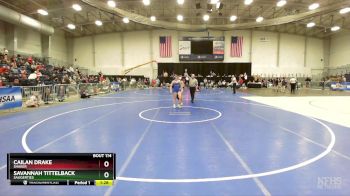 114 lbs Quarterfinal - Savannah Tittelback, Saugerties vs Cailan Drake, Shaker