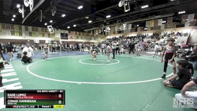 82 lbs Champ. Round 1 - Kade Lopez, Team Temecula /Pin Club vs Conan Hannegan, Reign WC