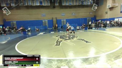 115lbs Cons. Round 8 - Kiara Whisenhunt, Montesano (Girls) vs Izzabel Cruz, Tonasket (Girls)