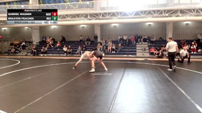 157 lbs Quarterfinal - Gabriel Wagner, Mary vs Braxton Peacher, Iowa Western Community College