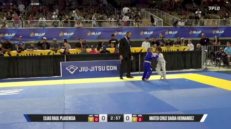 Elias Raul Plasencia vs Mateo Cruz Dagia Hernandez 2026 Pan Kids Jiu-Jitsu IBJJF Championship