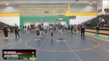 40 lbs Round 2 - Ira Wampler, Mid-South Wrestling Academy vs Chaos Vasquez, Fort Stewart Wrestling