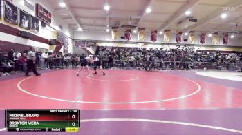 120 lbs Champ. Round 3 - Broxton Viera, Norco vs Michael Bravo, Shadow Hills