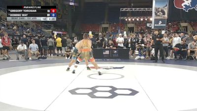 157 lbs Cons. Semis - Gregory Torosian, California vs Dominic Way, West Virginia