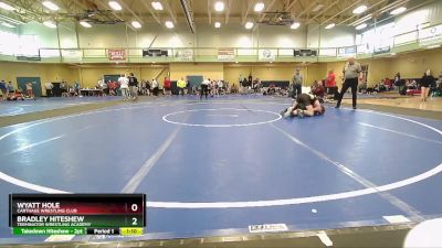 132 lbs Quarterfinal - Wyatt Hole, Carthage Wrestling Club vs Bradley Hiteshew, Terminator Wrestling Academy