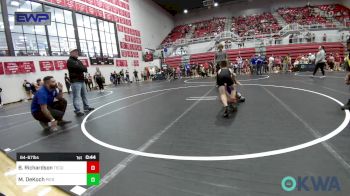 64-67 lbs Semifinal - Braxton Richardson, Tecumseh Youth Wrestling vs Miles DeKoch, Piedmont