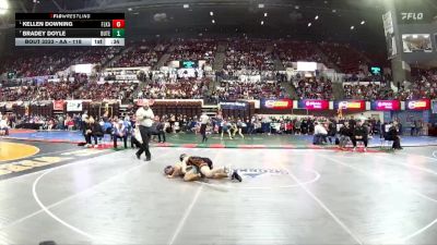 AA - 118 lbs Cons. Semi - Kellen Downing, Flathead (Kalispell) vs Bradey Doyle, Butte