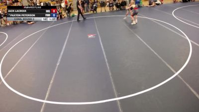 110 lbs Cons. Round 2 - Jack LaCroix, Northern Elite vs Paxton Peterson, Pursuit Wrestling