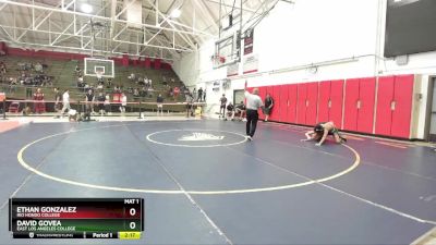 133 lbs Cons. Round 4 - David Govea, East Los Angeles College vs Ethan Gonzalez, Rio Hondo College