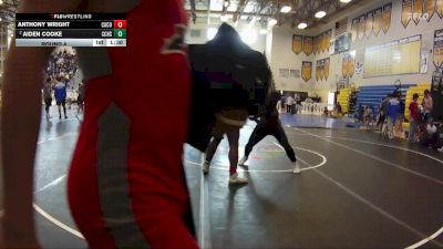 215 Blue Round 4 - AIDEN COOKE, Cypress Creek H S vs Anthony Wright, Camden County