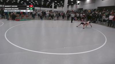 74 lbs Cons. Sub-rd Of 16 - Barrett Kocsis, Cory Clark Wrestling vs Braiden Baldwin, Moen Wrestling Academy