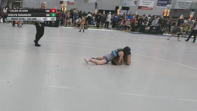 105 lbs Cons. Rd Of 16 - Celes Oliver, Threestyle vs Joslyn Swanson, Siouxland Wrestling Academy