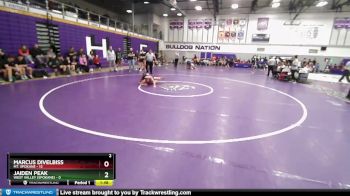 126 lbs Round Two - Jaiden Peak, West Valley (Spokane) vs Marcus Divelbiss, Mt. Spokane