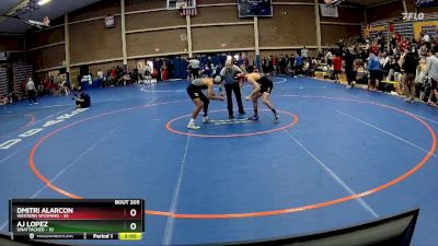 141 lbs Quarterfinal - Dmitri Alarcon, Western Wyoming vs Aj Lopez, Unattached