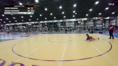 82 lbs Semifinal - Kealey Hathaway, Sutherland Youth Wrestling vs Quinn Cisneros, Gladiator Wrestling Academy