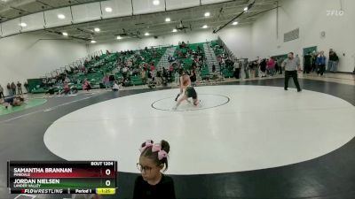 130 lbs Semifinal - Jordan Nielsen, Lander Valley vs Samantha Brannan, Pinedale